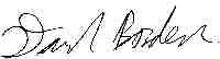 David Borden signature