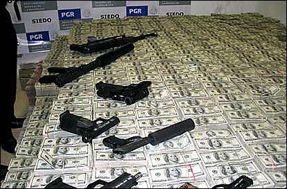 Cash generated by drug prohibition buys lots of guns in Mexico (Image via Wikimedia)