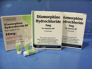 Prescription herion (diamorphine). Supplies are running low in Great Britain. (Creative Commons)