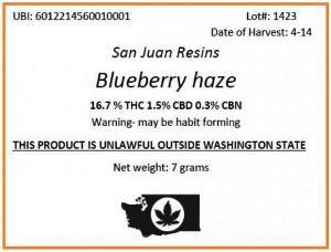 This is how your Washington state marijuana will be labelled, according to the Liquor Control Board.