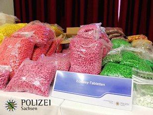 ecstasy tablets, courtesy of a German police Dark Web bust