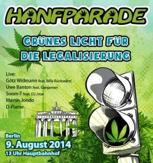 Poster for last Saturday's Hemp Parade (Hanfparade) in Berlin.