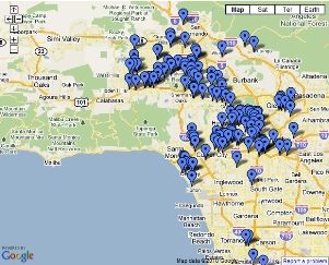 Los Angeles dispensary map (latimes.com)