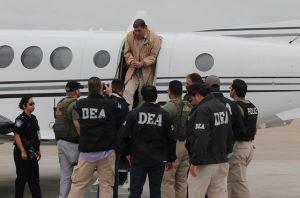 "Drug Kingpin" Ivan Velasquez Caballero upon extradition to the US. He's been replaced. (DEA.gov)