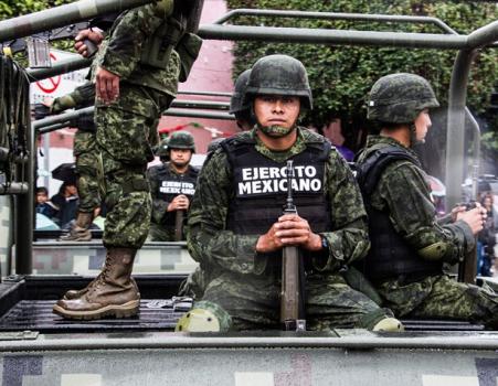 Mexican security forces deployed to several major cities to deal with cartel violence. (Creative Commons)