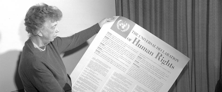 Eleanor Roosevelt chaired the drafting committee for the Universal Declaration of Human Rights (un.org)