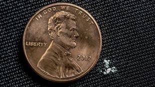 A deadly amount of fentanyl. The White House has approved federal funds for test strips to prevent overdoses. (DEA)
