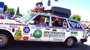 car powered by hemp-based biodiesel fuel (hempcar.org)