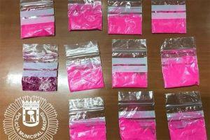 Pink cocaine or "tusi." The pink powder is named after the phenethylamine series 2C-B and may actually contain that substance. 