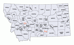 Montana counties map (census.gov)