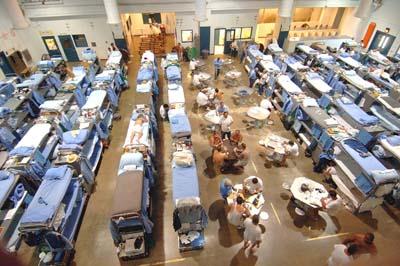 Overcrowding at Mule Creek State Prison (Image courtesy CDCR)