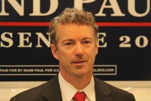 Rand Paul campaigning in Frankfort, KY (courtesy Gage Skidmore via Wikimedia)