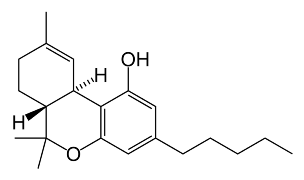 Tetrahydrocannabinol (courtesy wikimedia.org)