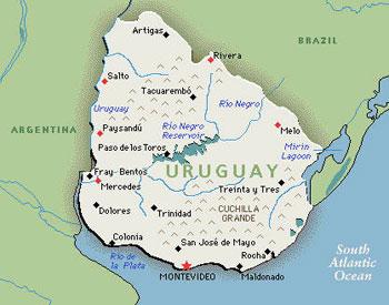 Legal marijuana sales and cultivation is about to get underway in Uruguay. By the way, that's Argentina just across the estuary.